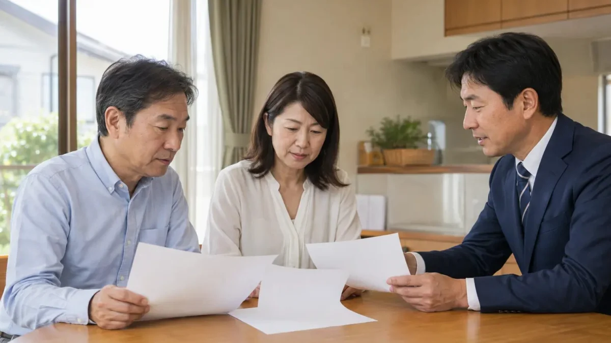年最新】諫早市の住宅の複数の売却案を比較する家族