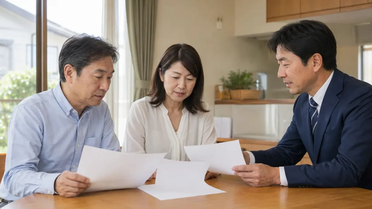 年最新】筑紫野市の住宅の売却査定を不動産担当者へ相談する家族