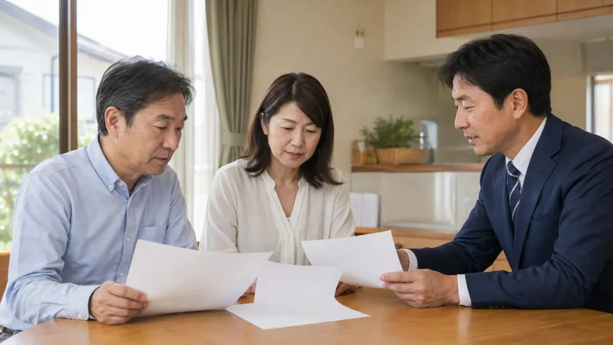 年最新版】唐津市町の住宅の売却査定を不動産担当者へ相談する家族
